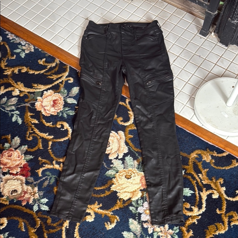 White House Black Market The Skinny faux leather ankles. Never worn. 89 retail